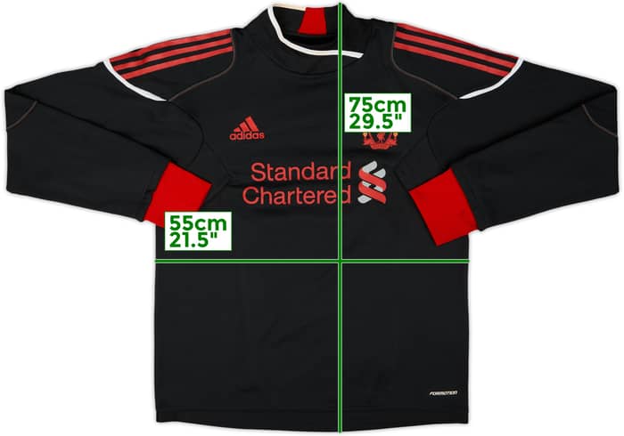 2010-11 Liverpool adidas Formotion Sweat Top - 8/10 - (L)