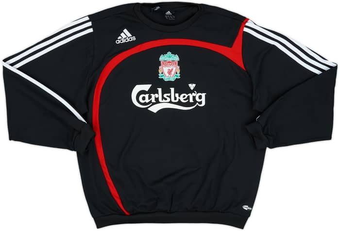2007-08 Liverpool adidas Sweat Top - 8/10 - (L)