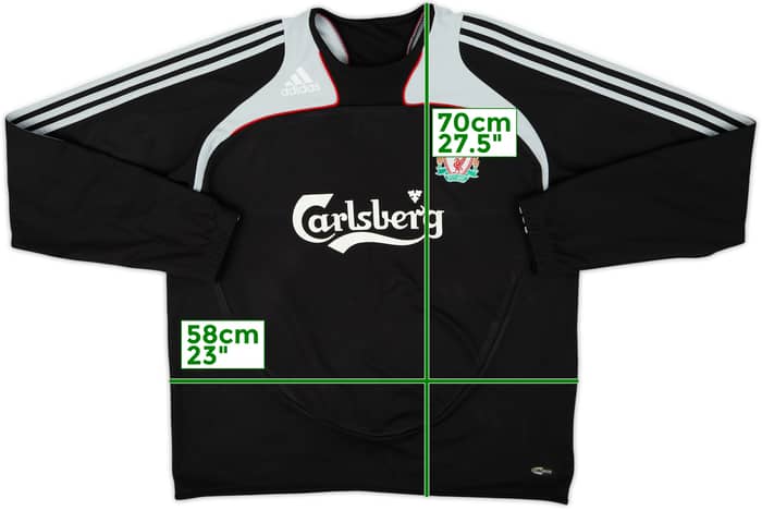 2008-09 Liverpool adidas adidas Sweat Top - 8/10 - (L/XL)