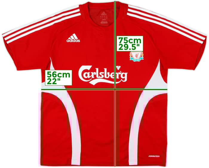 2008-09 Liverpool adidas Formotion Training Shirt - 8/10 - (L)