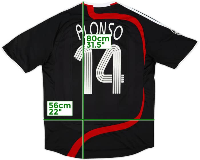 2007-08 Liverpool Third Shirt Alonso #14 - 9/10 - (L)