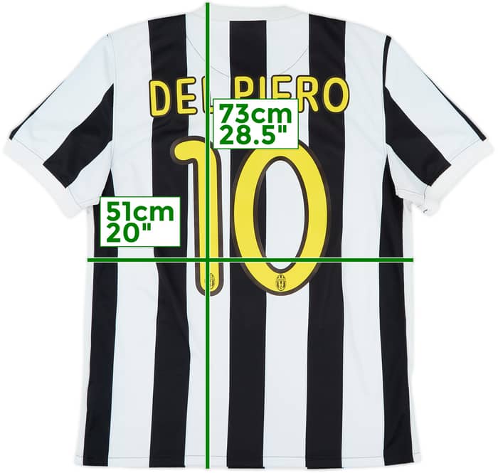 2009-10 Juventus Home Shirt Del Piero #10 - 9/10 - (M)