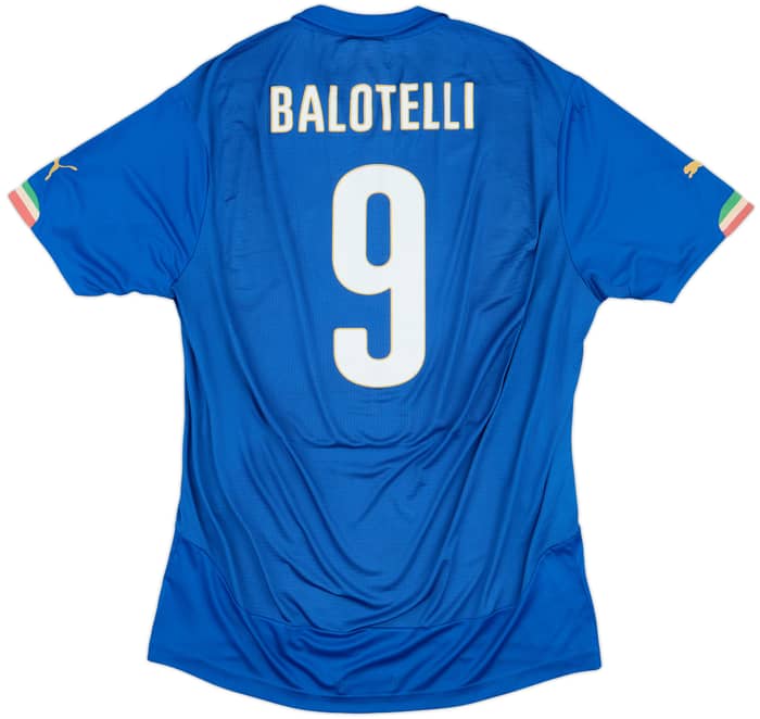 2014-15 Italy Home Shirt Balotelli #9 - 8/10 - (XL)