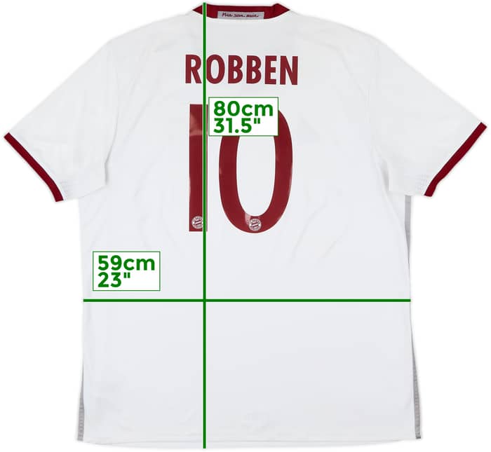 2016-17 Bayern Munich Third Shirt Robben #10 - 6/10 - (XL)