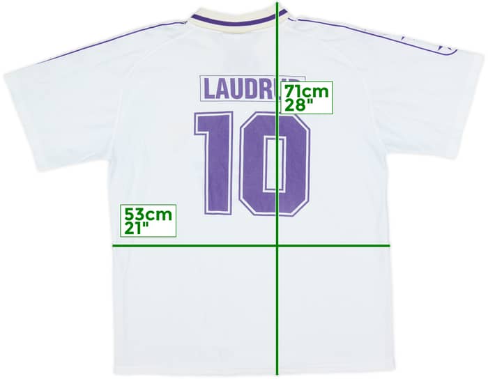1994-96 Real Madrid Taquy Home Shirt Laudrup #10 - 8/10 - (L)