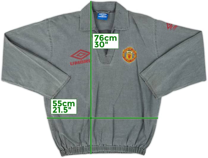 1992-93 Manchester United Umbro Drill Top - 7/10 - (L)