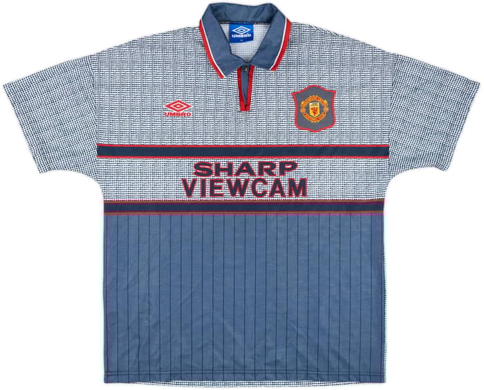 1995-96 Manchester United Away Shirt Cantona #7 - 9/10 - (XL)