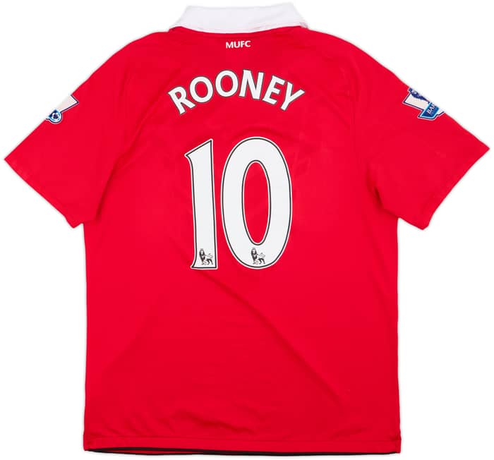 2010-11 Manchester United Home Shirt Rooney #10 - 8/10 - (L)