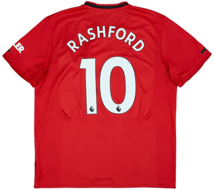 2019-20 Manchester United Home Shirt Rashford #10 - 6/10 - (XL)