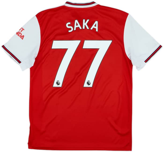 2019-20 Arsenal Home Shirt Saka #77 - 5/10 - (M)