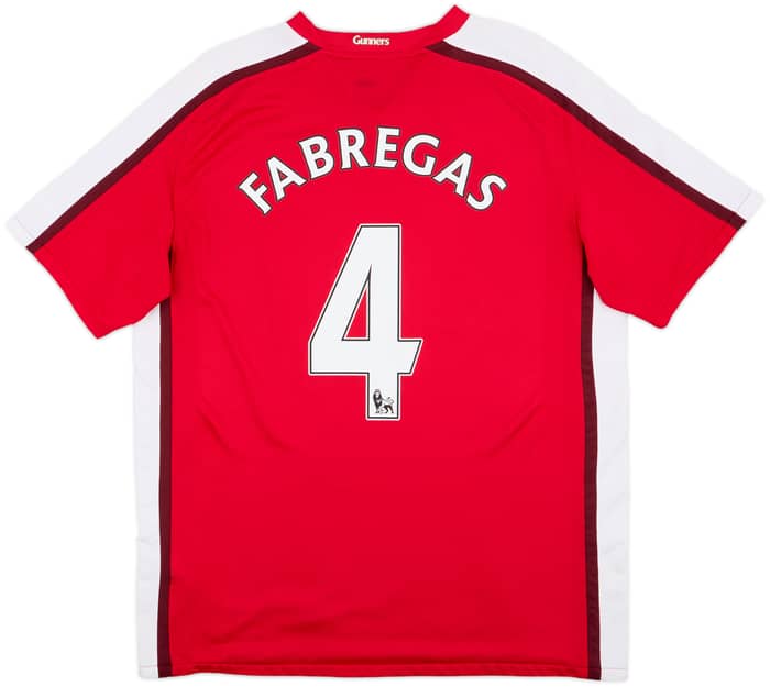 2008-10 Arsenal Home Shirt Fabregas #4 - 8/10 - (L)