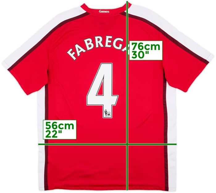 2008-10 Arsenal Home Shirt Fabregas #4 - 8/10 - (L)