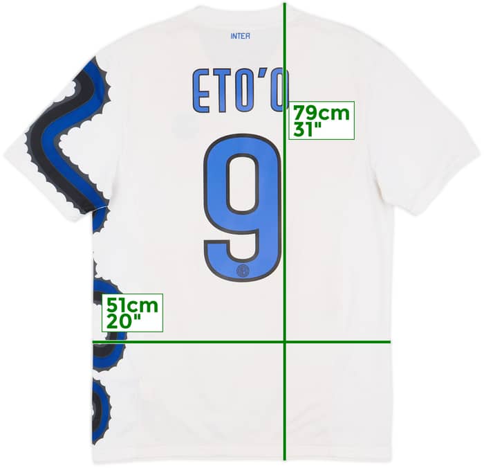 2010-11 Inter Milan Away Shirt Eto'o #9 - 7/10 - (M)