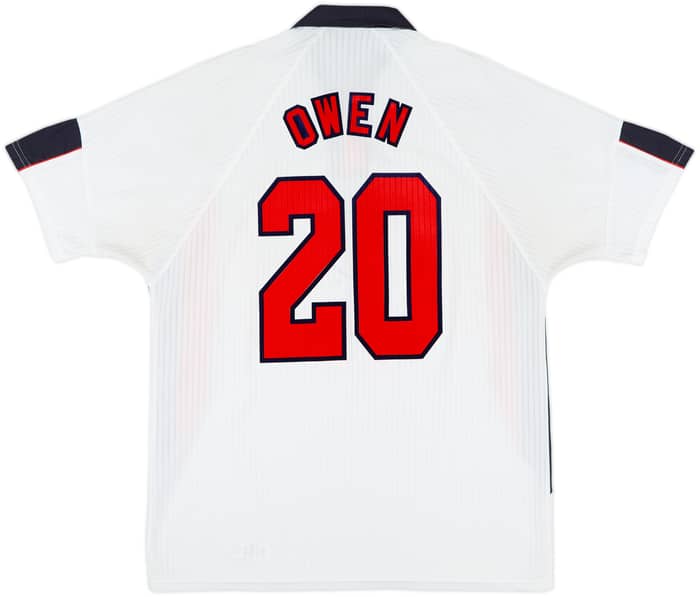 1997-99 England Home Shirt Owen #20 - 7/10 - (XL)