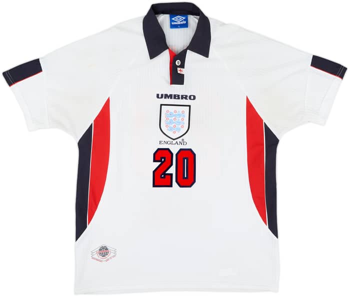 1997-99 England Home Shirt Owen #20 - 7/10 - (XL)