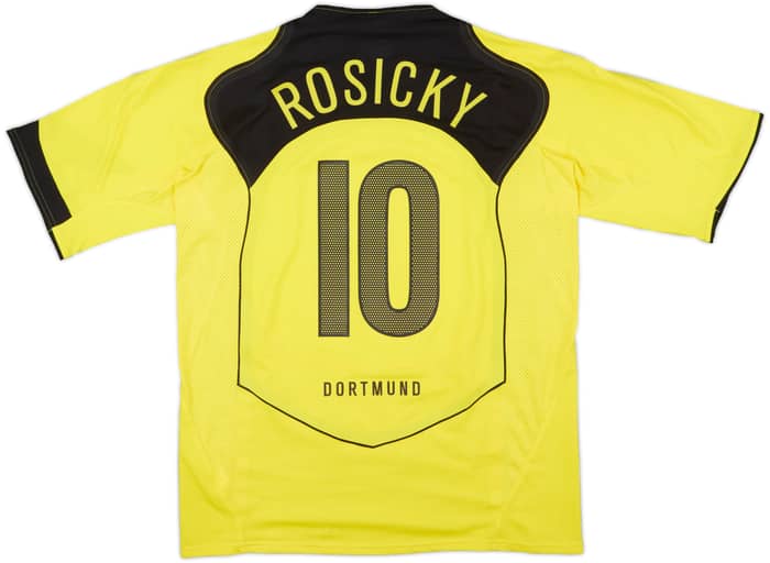 2004-05 Borussia Dortmund Player Issue Home Shirt Rosicky #10 - 8/10 - (L)