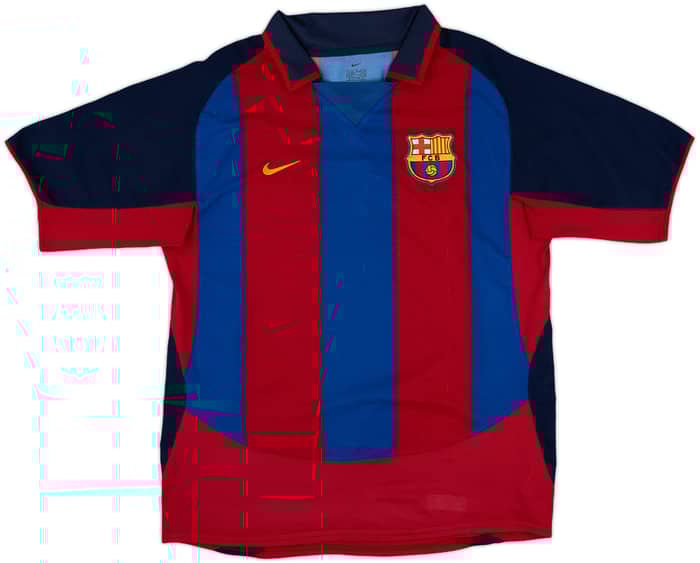 2003-04 Barcelona Home Shirt Ronaldinho #10 - 6/10 - (M)
