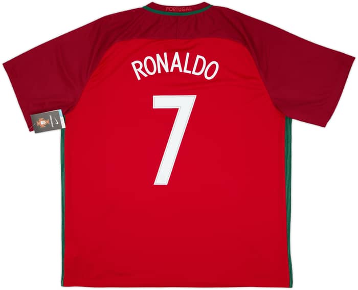 2016-18 Portugal Home Shirt Ronaldo #7 (XXL)