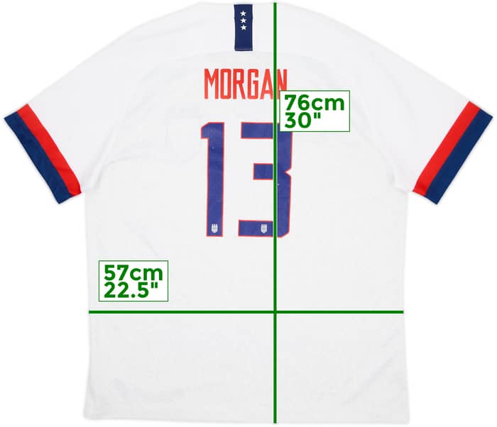 2019-20 USA Women's Home Shirt Morgan #13 - 8/10 - (Men's XL)