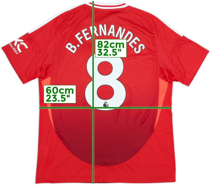 2024-25 Manchester United Home Shirt B.Fernandes #8 (XL)