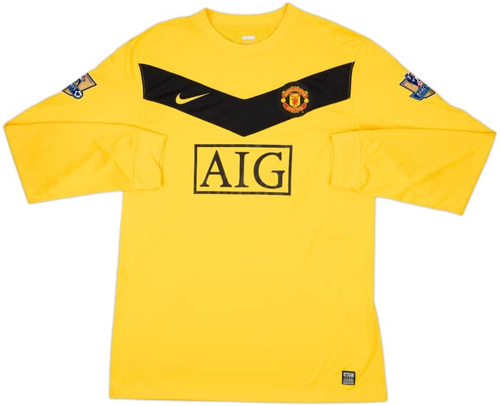 2009-10 Manchester United Player Issue GK Shirt Van Der Sar #1 - 7/10 - (XXL)