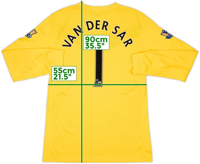 2009-10 Manchester United Player Issue GK Shirt Van Der Sar #1 - 7/10 - (XXL)