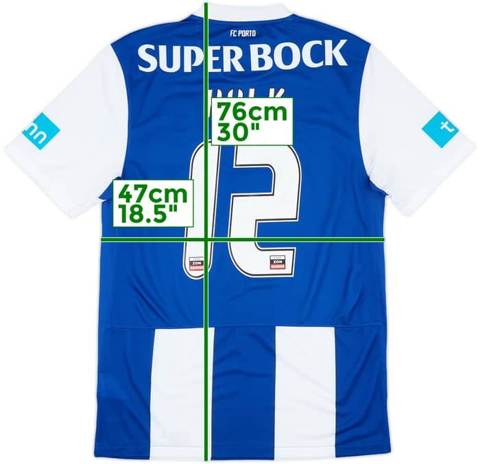 2011-12 Porto Home Shirt Hulk #12 - 6/10 - (S)