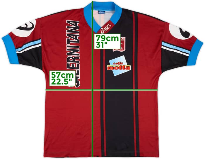 1996-97 Salernitana Asics Training Shirt - 9/10 - (XL)