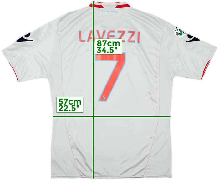 2009-10 Napoli Away Shirt Lavezzi #7 - 8/10 - (3XL)