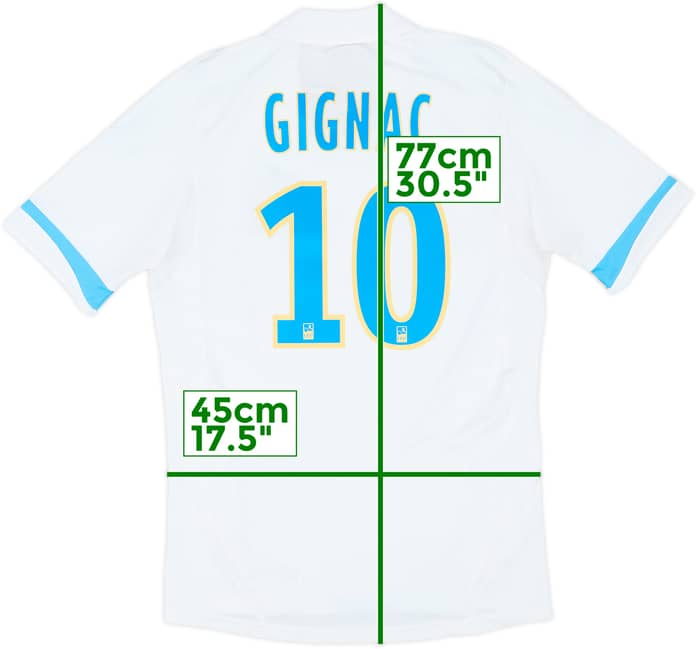 2011-12 Olympique Marseille Home Shirt Gignac #10 - 8/10 - (S)
