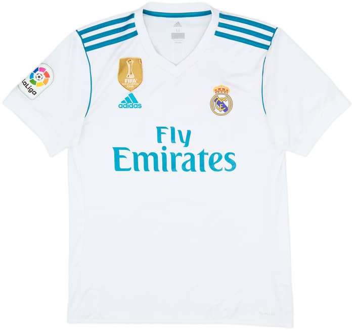 2017-18 Real Madrid Home Shirt Bale #11 - 7/10 - (M)
