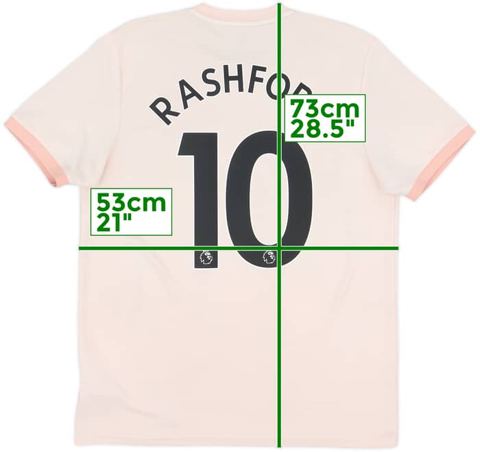 2018-19 Manchester United Away Shirt Rashford #10 - 6/10 - (L)