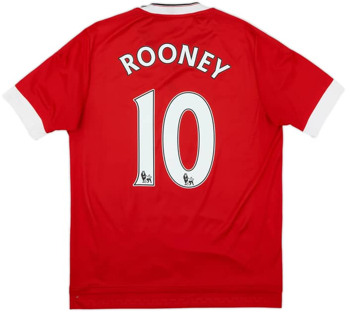 2015-16 Manchester United Home Shirt Rooney #10 - 6/10 - (S)