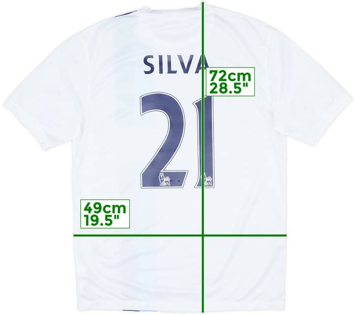 2013-14 Manchester City Third Shirt Silva #21 - 8/10 - (M)
