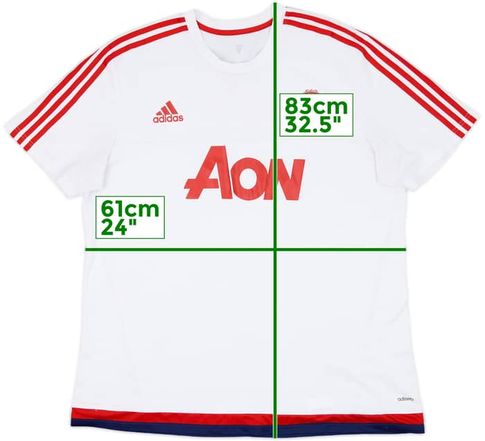 2015-16 Manchester United adidas Training Shirt - 8/10 - (XXL)