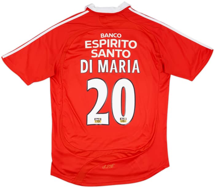 2007-08 Benfica Home Shirt Di Maria #20 - 6/10 - (L)