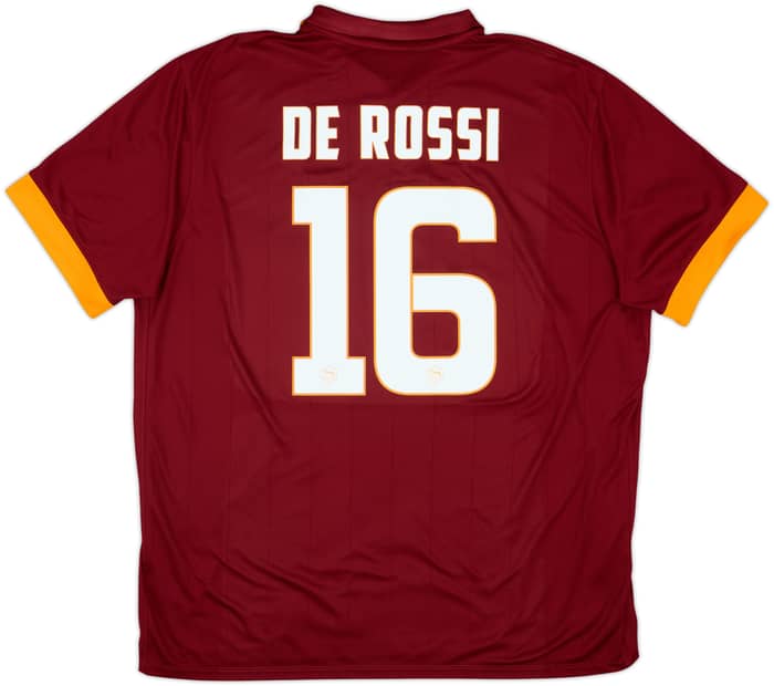 2014-15 Roma Local Camiseta De Rossi #16 - 9/10 - (XXL)