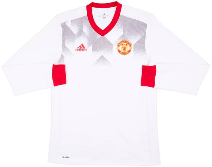 2016-17 Manchester United adidas Training L/S Shirt - 7/10 - (M)