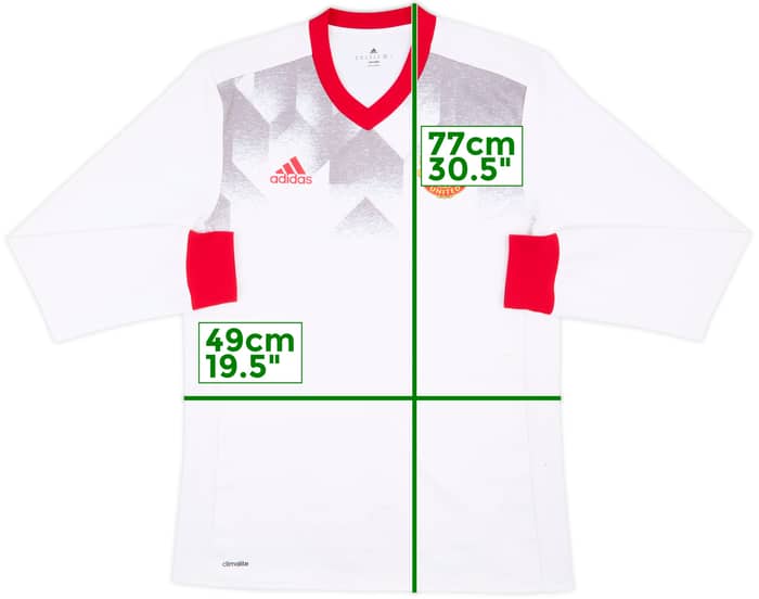 2016-17 Manchester United adidas Training L/S Shirt - 7/10 - (M)