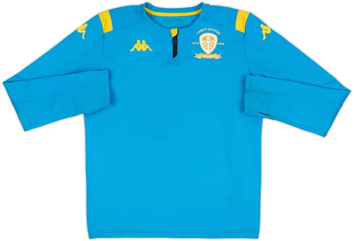 2019-20 Leeds United Kappa 1/4 Zip Drill Top - 7/10 - (L.Boys)