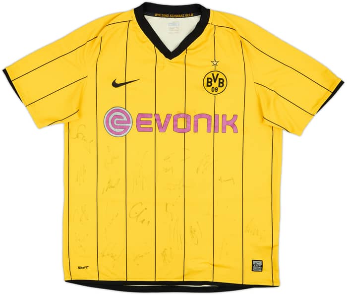 2008-09 Borussia Dortmund Signed Home Shirt - 5/10 - (L)