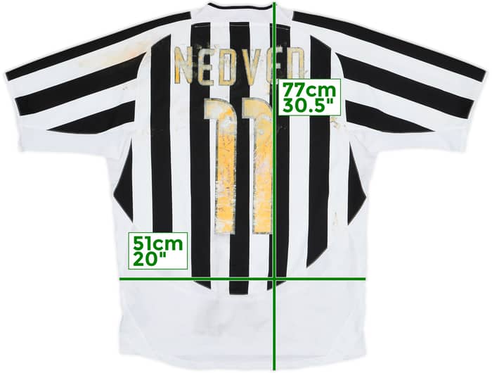 2003-04 Juventus Home Shirt Nedved #11 - 4/10 - (M)