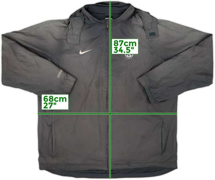 2004-05 Juventus Nike Hooded Rain Jacket - 5/10 - (XXL)