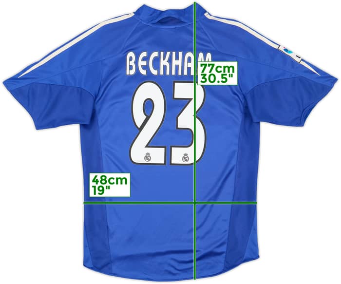 2004-05 Real Madrid Third Shirt Beckham #23 - 8/10 - (S)