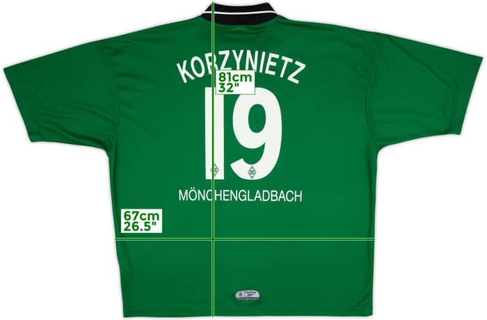 1999-00 Borussia Monchengladbach Away Shirt Korzynietz #19 - 8/10 - (XXL)