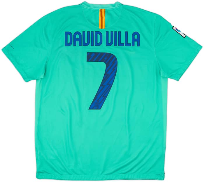 2010-11 Barcelona Away Shirt David Villa #7 - 8/10 - (XL)