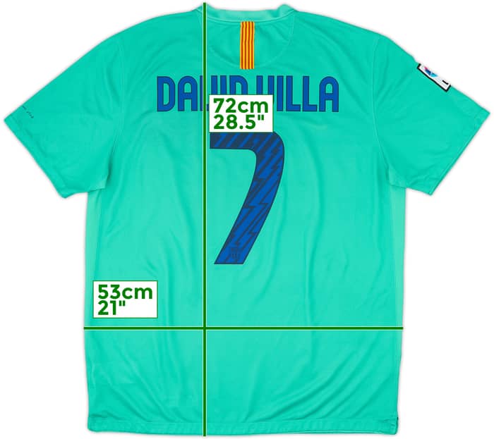 2010-11 Barcelona Away Shirt David Villa #7 - 8/10 - (XL)
