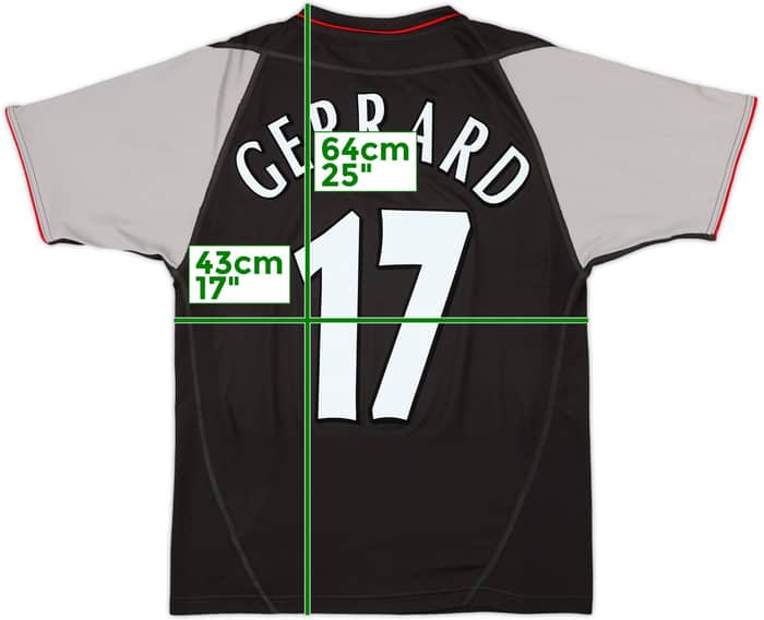 2002-04 Liverpool Away Shirt Gerrard #17 - 6/10 - (S)