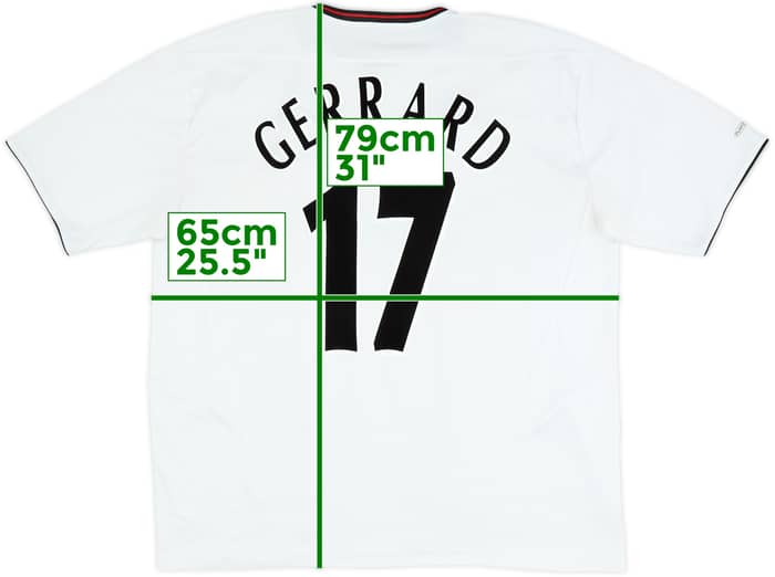 2003-04 Liverpool Away Shirt Gerrard #17 - 6/10 - (XXL)