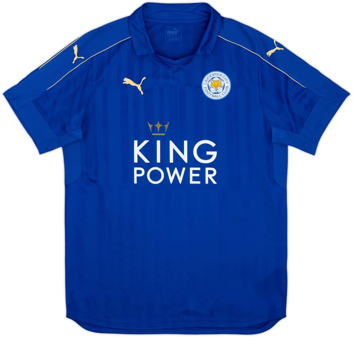 2016-17 Leicester Home Shirt Vardy #9 - 8/10 - (L)